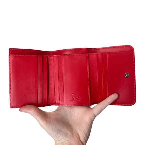Christian Louboutin Patent Macaron Wallet w/COA, Dusty & Box: All Sales Final - Picture 5 of 8